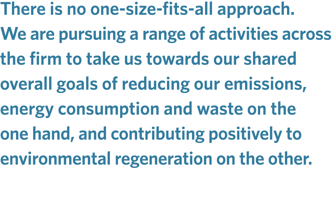 There is no one size fits all approach. We are pursuing a range of activities across our network to take us towards o...