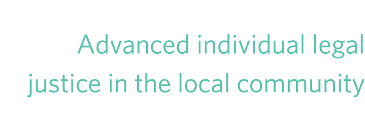 Advanced individual legal justice in the local community