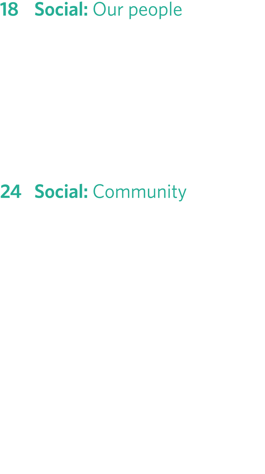 18 Social: Our people 18 Inclusiveness and Diversity networks 19 Ethnic, gender & social diversity 20 Disability incl...