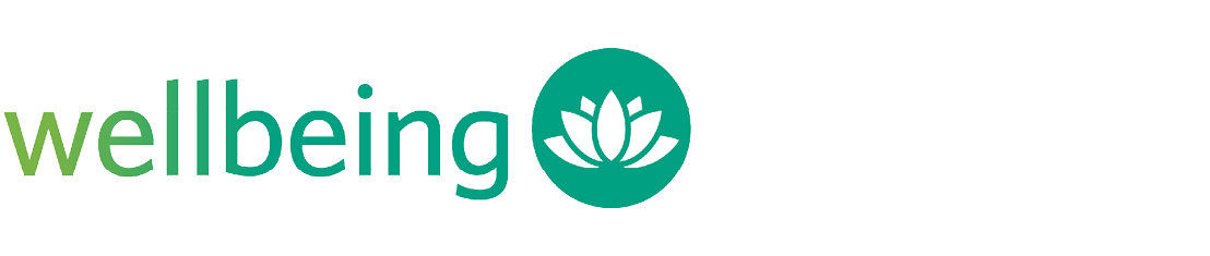 A logo for a wellbeing company is displayed. AI generated content